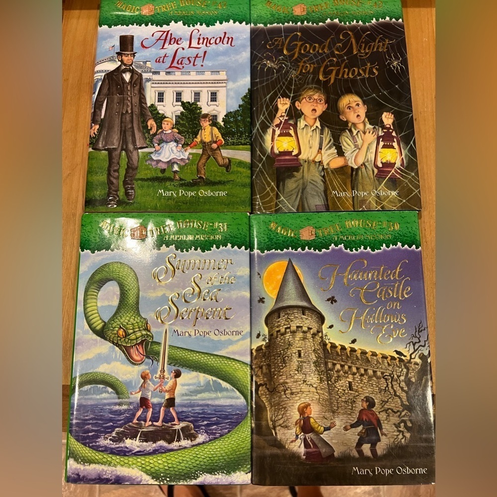 4 Hardback Magic Tree House Books